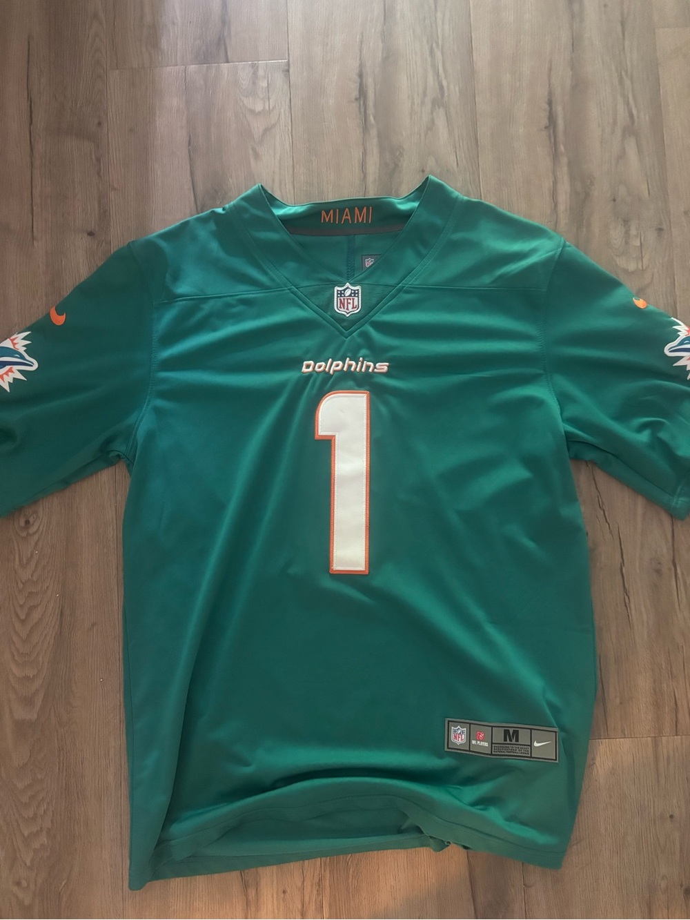 Nike Miami Dolphins Tua Tagovailoa #1 NFL Jersey Men’s Medium Green